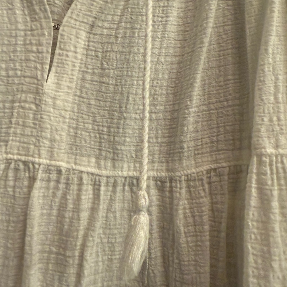 J. Crew Tiered maxi beach dress in crinkle cotton - Picture 4 of 4